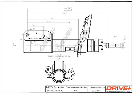 Dr!ve+ DP1610.10.0190 - Amortizators autospares.lv