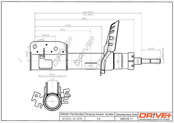 Dr!ve+ DP1610.10.0191 - Amortizators autospares.lv