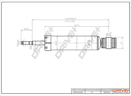 Dr!ve+ DP1610.10.0193 - Shock Absorber www.autospares.lv