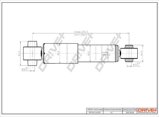 Dr!ve+ DP1610.10.0197 - Amortizators www.autospares.lv