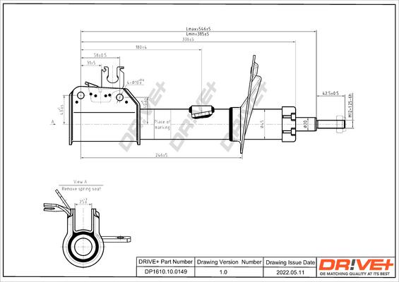 Dr!ve+ DP1610.10.0149 - Amortizators autospares.lv