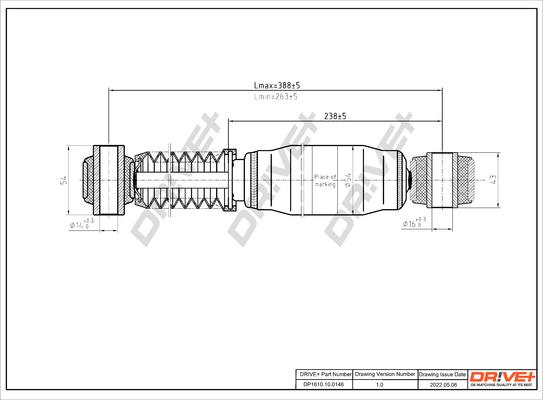 Dr!ve+ DP1610.10.0146 - Амортизатор www.autospares.lv