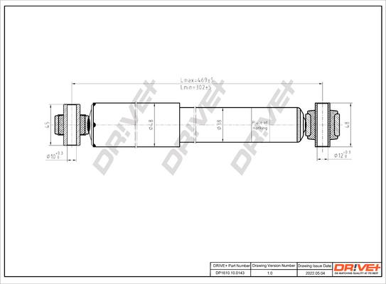 Dr!ve+ DP1610.10.0143 - Shock Absorber www.autospares.lv