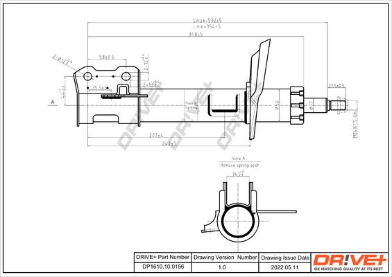 Dr!ve+ DP1610.10.0156 - Shock Absorber www.autospares.lv