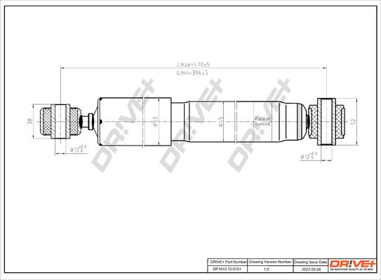 Dr!ve+ DP1610.10.0151 - Амортизатор www.autospares.lv