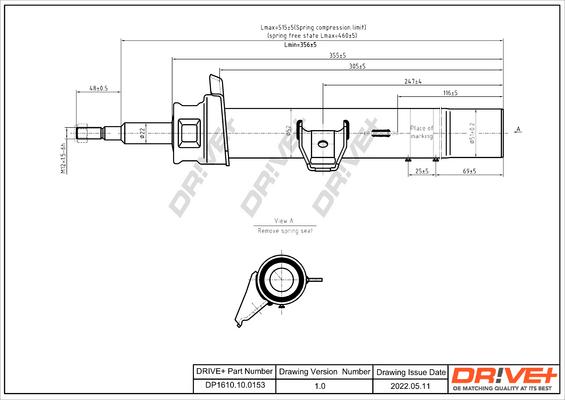 Dr!ve+ DP1610.10.0153 - Amortizators autospares.lv