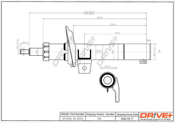 Dr!ve+ DP1610.10.0152 - Shock Absorber www.autospares.lv