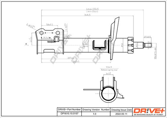 Dr!ve+ DP1610.10.0157 - Amortizators autospares.lv