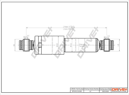 Dr!ve+ DP1610.10.0165 - Amortizators autospares.lv