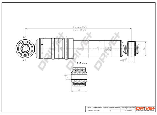 Dr!ve+ DP1610.10.0166 - Амортизатор www.autospares.lv