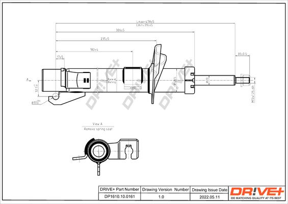 Dr!ve+ DP1610.10.0161 - Амортизатор www.autospares.lv