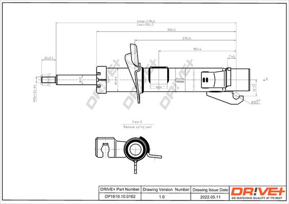 Dr!ve+ DP1610.10.0162 - Amortizators autospares.lv