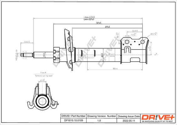 Dr!ve+ DP1610.10.0109 - Amortizators www.autospares.lv