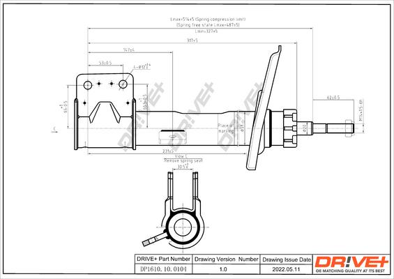 Dr!ve+ DP1610.10.0104 - Shock Absorber www.autospares.lv