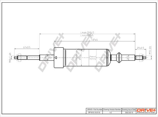 Dr!ve+ DP1610.10.0110 - Amortizators autospares.lv