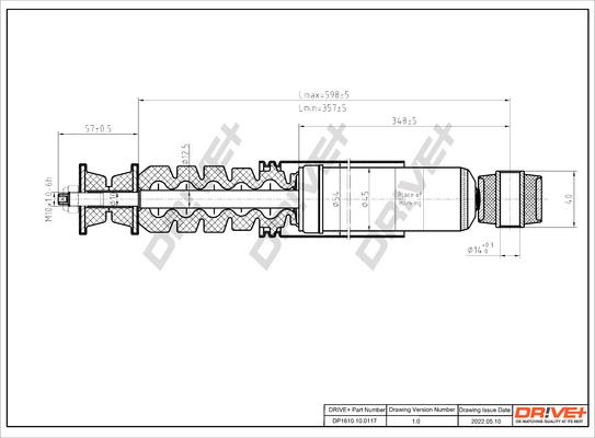 Dr!ve+ DP1610.10.0117 - Amortizators autospares.lv