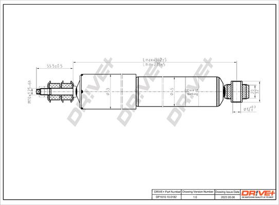 Dr!ve+ DP1610.10.0182 - Amortizators www.autospares.lv