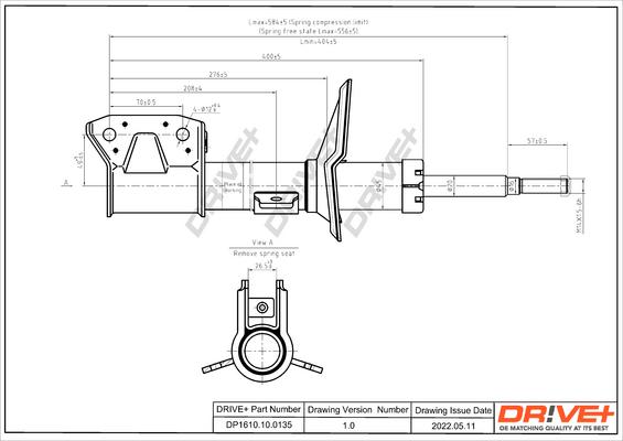 Dr!ve+ DP1610.10.0135 - Shock Absorber www.autospares.lv