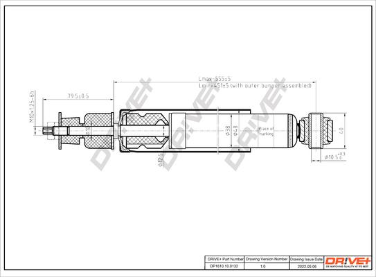 Dr!ve+ DP1610.10.0132 - Amortizators autospares.lv