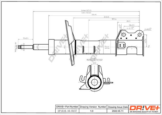 Dr!ve+ DP1610.10.0137 - Amortizators autospares.lv