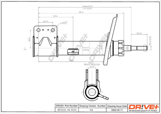 Dr!ve+ DP1610.10.0124 - Amortizators www.autospares.lv