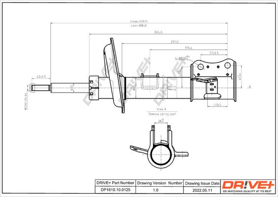 Dr!ve+ DP1610.10.0125 - Amortizators autospares.lv