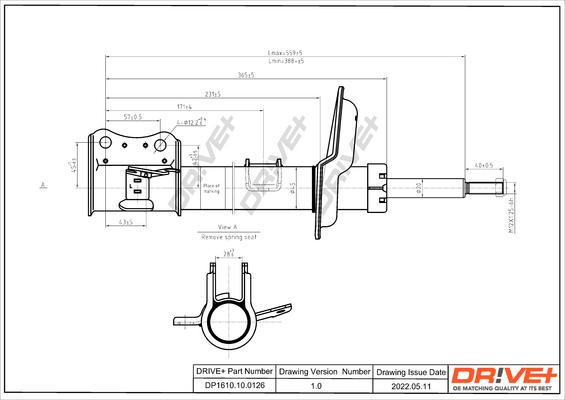 Dr!ve+ DP1610.10.0126 - Shock Absorber www.autospares.lv