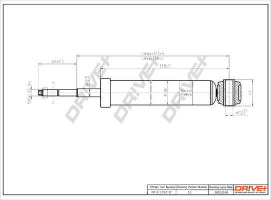 Dr!ve+ DP1610.10.0127 - Amortizators www.autospares.lv