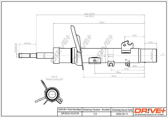 Dr!ve+ DP1610.10.0176 - Amortizators www.autospares.lv