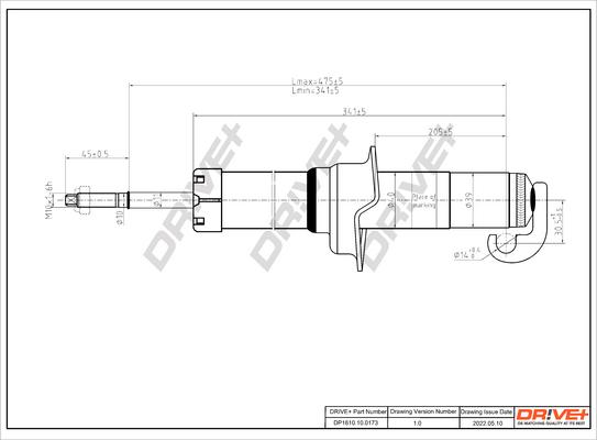 Dr!ve+ DP1610.10.0173 - Amortizators www.autospares.lv