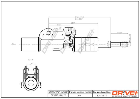 Dr!ve+ DP1610.10.0172 - Амортизатор www.autospares.lv