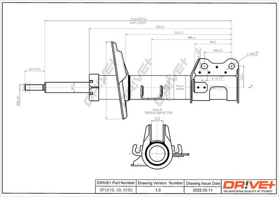 Dr!ve+ DP1610.10.0203 - Амортизатор www.autospares.lv