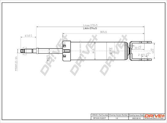 Dr!ve+ DP1610.10.0217 - Amortizators autospares.lv