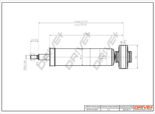 Dr!ve+ DP1610.10.0221 - Amortizators www.autospares.lv