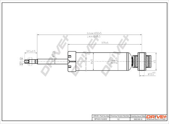 Dr!ve+ DP1610.10.0222 - Amortizators autospares.lv