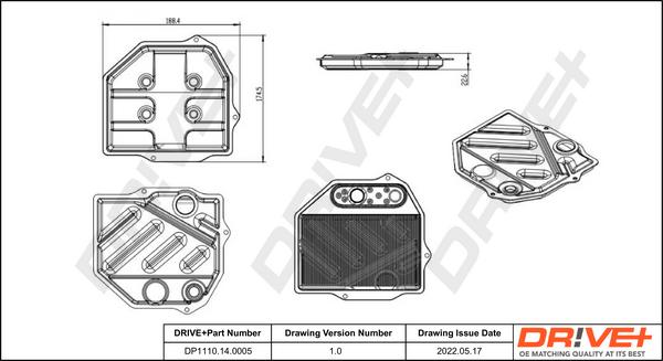 Dr!ve+ DP1110.14.0005 - Hidrofiltrs, Automātiskā pārnesumkārba www.autospares.lv