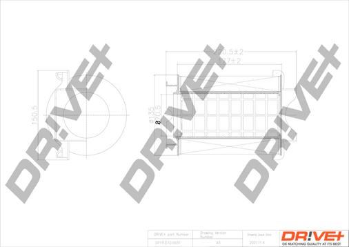 Dr!ve+ DP1110.10.0031 - Air Filter, engine www.autospares.lv