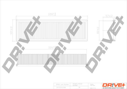 Dr!ve+ DP1110.10.0199 - Gaisa filtrs autospares.lv