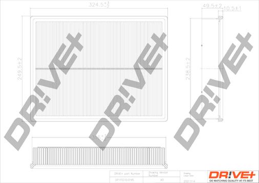 Dr!ve+ DP1110.10.0195 - Gaisa filtrs autospares.lv