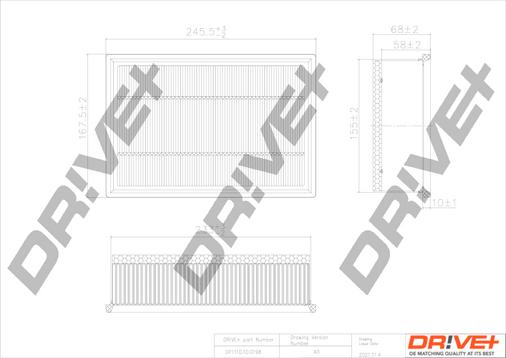 Dr!ve+ DP1110.10.0198 - Gaisa filtrs www.autospares.lv