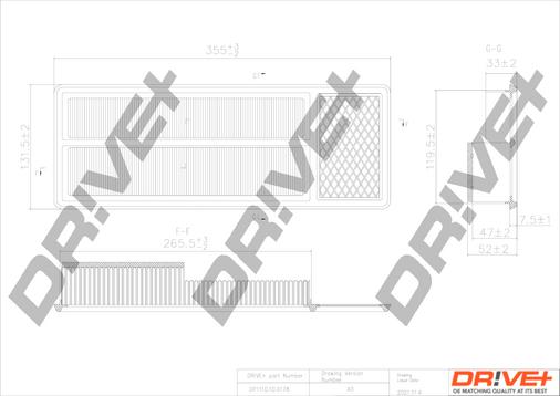 Dr!ve+ DP1110.10.0178 - Gaisa filtrs autospares.lv