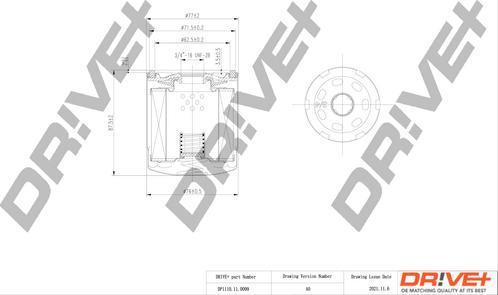 Dr!ve+ DP1110.11.0099 - Eļļas filtrs autospares.lv