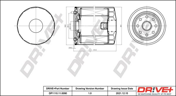 Dr!ve+ DP1110.11.0090 - Eļļas filtrs autospares.lv