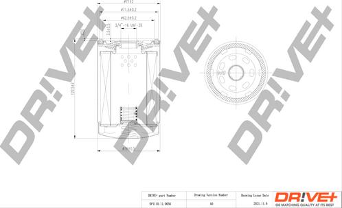 Dr!ve+ DP1110.11.0056 - Eļļas filtrs www.autospares.lv