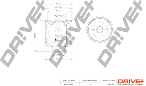 Dr!ve+ DP1110.11.0057 - Eļļas filtrs autospares.lv