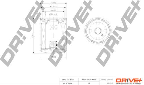 Dr!ve+ DP1110.11.0066 - Eļļas filtrs autospares.lv