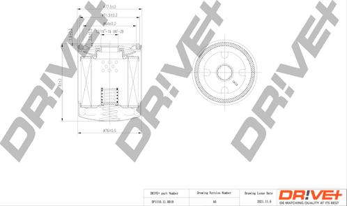 Dr!ve+ DP1110.11.0019 - Eļļas filtrs www.autospares.lv