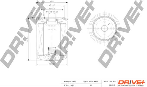 Dr!ve+ DP1110.11.0028 - Eļļas filtrs www.autospares.lv