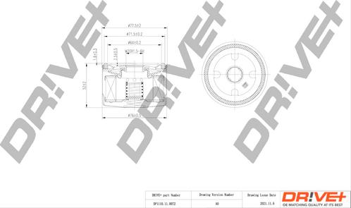 Dr!ve+ DP1110.11.0072 - Eļļas filtrs www.autospares.lv