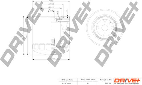 Dr!ve+ DP1110.11.0142 - Масляный фильтр www.autospares.lv